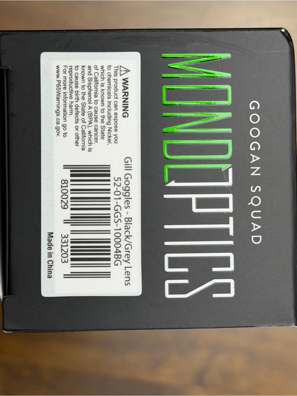 Mondoptics Black Polarized Fishing Sunglasses with Green Accents